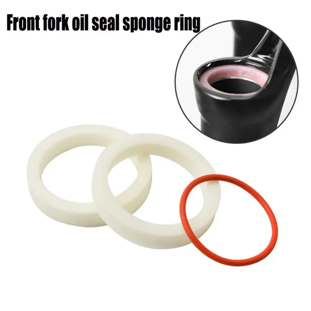 Anillo de esponja para mantenimiento de horquilla de bicicleta de montaña, accesorio de ciclismo, sellado con aceite, lubricante, 2 piezas - imagen 2
