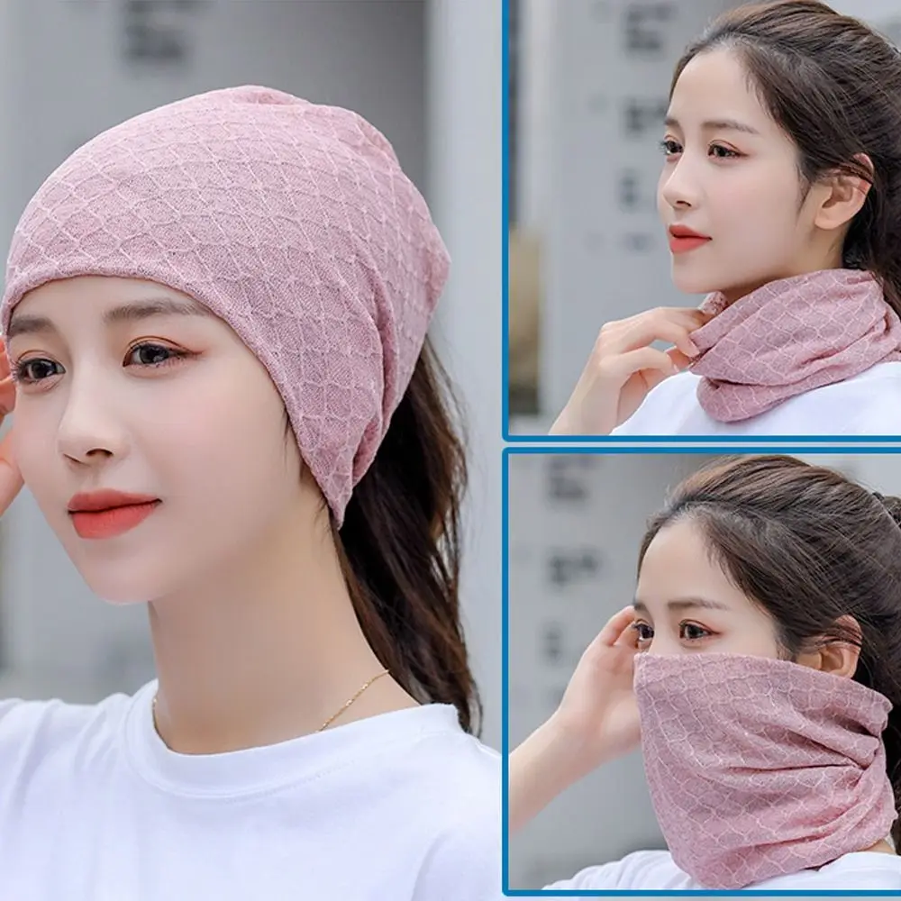 Gorros finos de malla, sombrero, bufanda, gorro tejido de ganchillo transpirable, tapa vacía, gorra para el sol Hip-pop para mujer - imagen 4