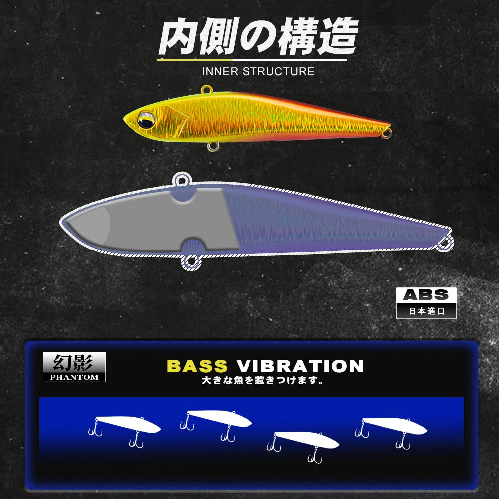 Señuelos D1 VIB para pesca de invierno, peso ligero, 95mm, Mini, ligero, 75mm, vibración, 17g, 30g, cebo duro Artificial, Lucio, aparejos 2021 - imagen 4