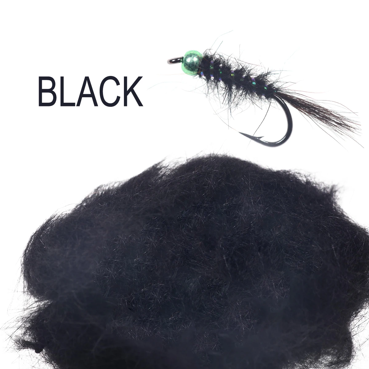 Moscas negras para la pesca con mosca