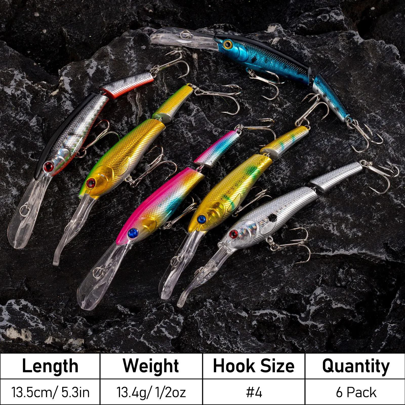 Jerkbait multiarticulado – Swimbait para Lucio y pesca en mar - imagen 3