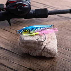 Goture Metal Jigging Lures 5pcs,60g/80g/100g/150g, 3D Lifelike Eyes Ultra-Sharp Hooks, Durable Glow in Dark Bionic Hard  Bait