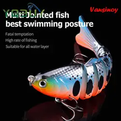 Señuelo de pesca pez multiarticulado 10cm16g cebo duro señuelo simulación cebo 7 secciones cebo falso lubina