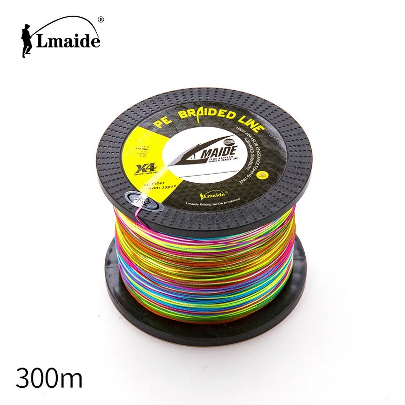Lmaide 300m 4X trenza PE línea pesca en carpa línea trenzada japonesa 15-90LBWire fuerte multifilamento duradero - imagen 5