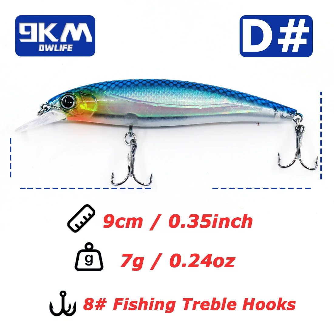 Size D-9cm 7g