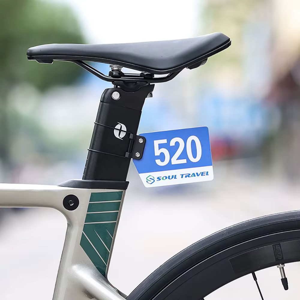 Tornillos de fijación de placa de matrícula de bicicleta, soporte Universal de liberación rápida para número de carrera, accesorios de ciclismo, soporte de tija de sillín de bicicleta - imagen 4
