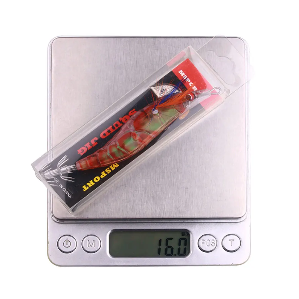 Señuelos de jigging artificiales con cebo de calamar, 5 uds., 2,5 #   Anzuelos de calamar de hundimiento lento, pesca en el mar, pulpo, sepia, aparejos luminosos - imagen 5