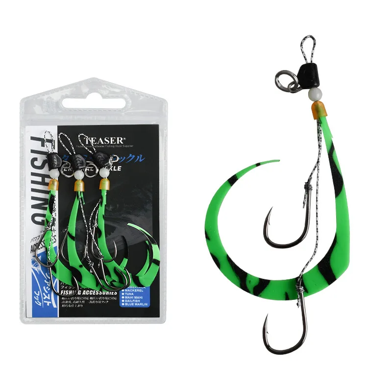 HK053-SKIRT 5 unids/bolsa Tairaba suave corbata de cola rizada de repuesto de goma de silicona cola rizada Inchiu Jig señuelo Accesorios - imagen 5