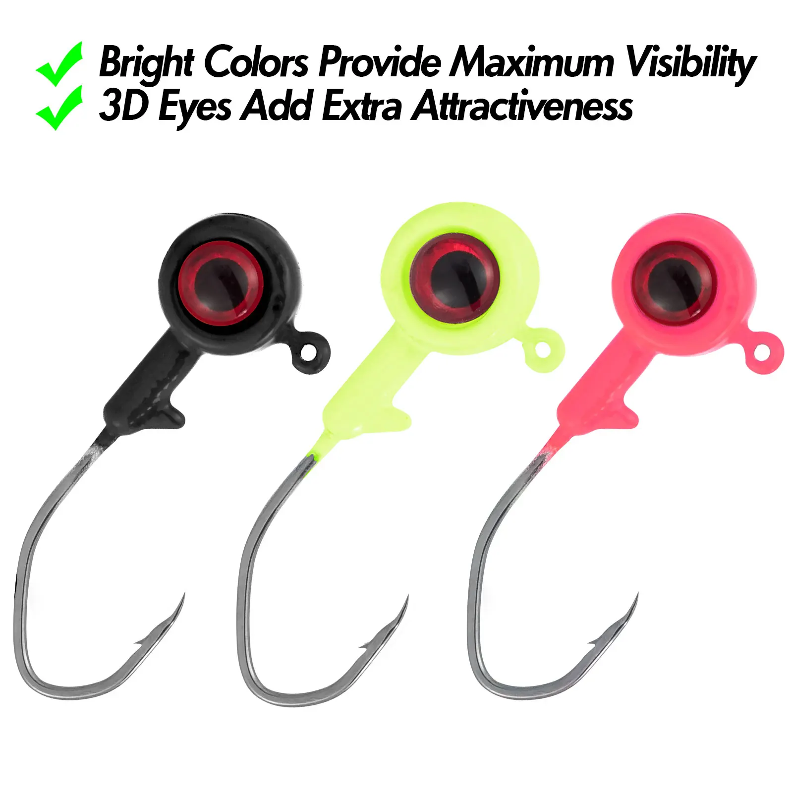 Anzuelo de plantilla de 30 piezas, 0,85g, 1,7g, 3,4g, señuelo suave, cebo vivo de gusano, trucha de agua dulce y salada - imagen 3