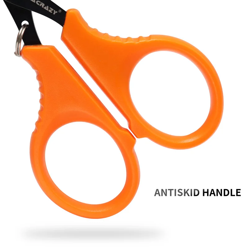 ZYZ tijeras de pesca de acero inoxidable chapadas en titanio, cortador de línea de pesca multifuncional portátil, accesorios de pesca, aparejos - imagen 4