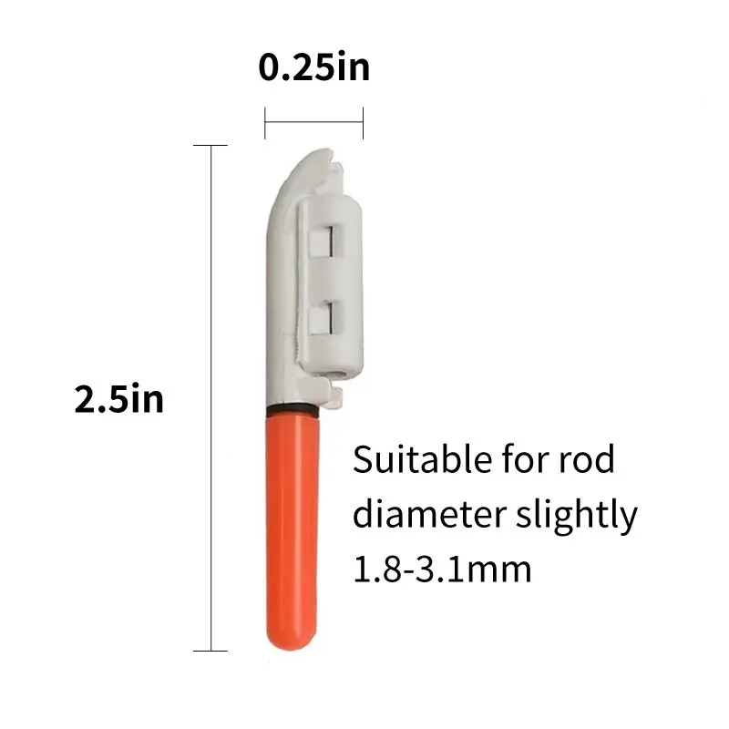 Caña electrónica de pesca impermeable, palo luminoso de luz LED, aparejos flotantes extraíbles, pesca nocturna en roca, batería útil - imagen 3