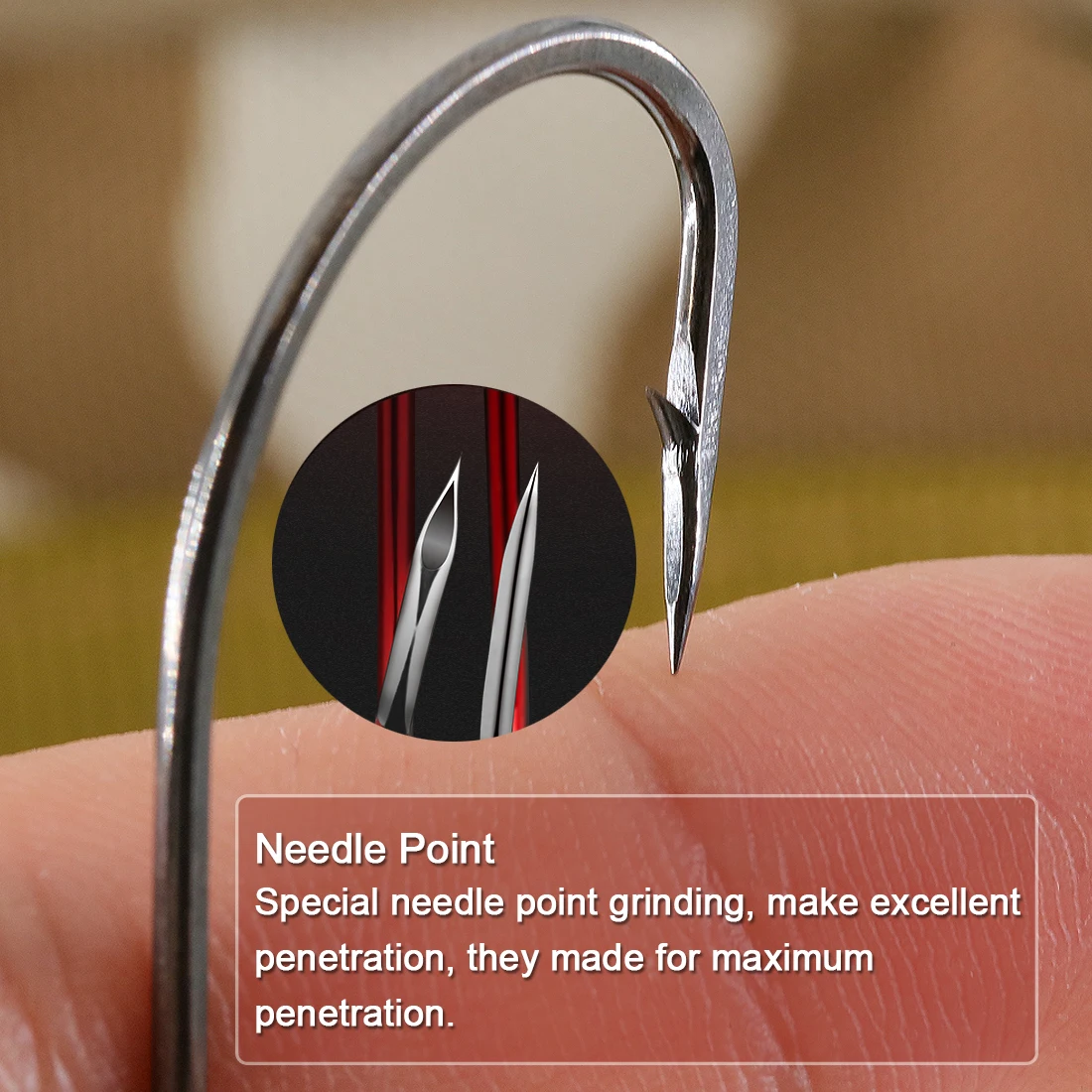 Fishtrip Vissen Haak Zee Vissen Haak Offset Haak Hoog Koolstofstaal Voor Zoet En Zout Water - imagen 5