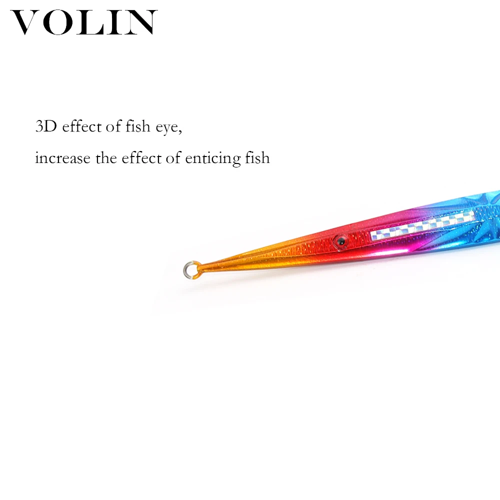 VOLIN-Cebo duro luminoso para agua salada, señuelos Jigging de 500g, 600g, plantillas de Metal de caída rápida, 1 unidad, nuevo - imagen 4