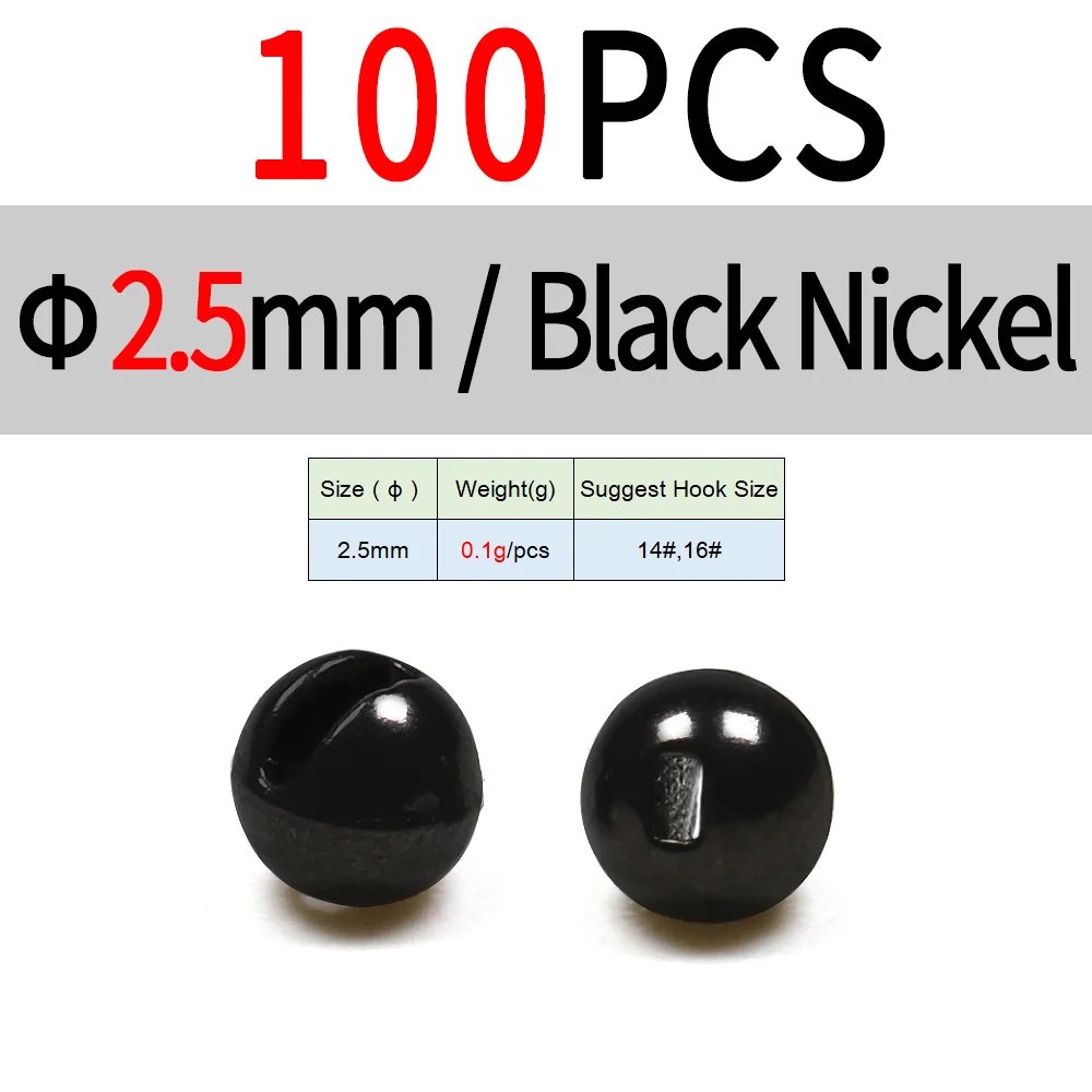 2.5mm 100pc Black
