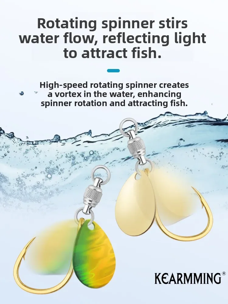 Gancho giratorio de lentejuelas para barco, juego grande de ficción marina, combinación de gancho de señuelo rápido D lento, Pa Ocean Ro Fiing - imagen 5