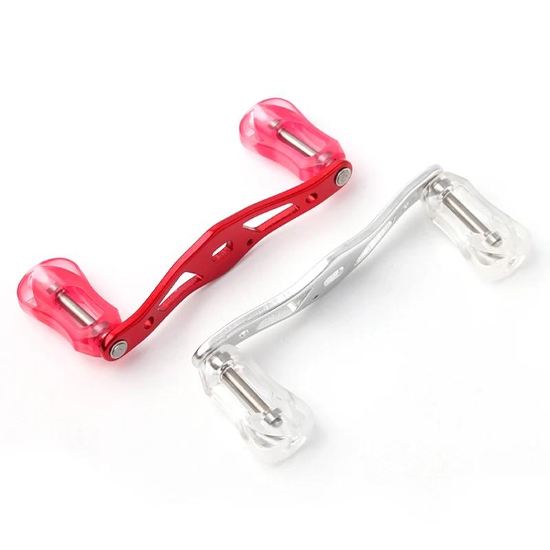 Mango de carrete de pesca RUKE con perilla acrílica para carrete Da/Sh/A, longitud de 100mm, peso 21,9g, tamaño del orificio de montaje 8x5/7x4mm, accesorio DIY - imagen 3