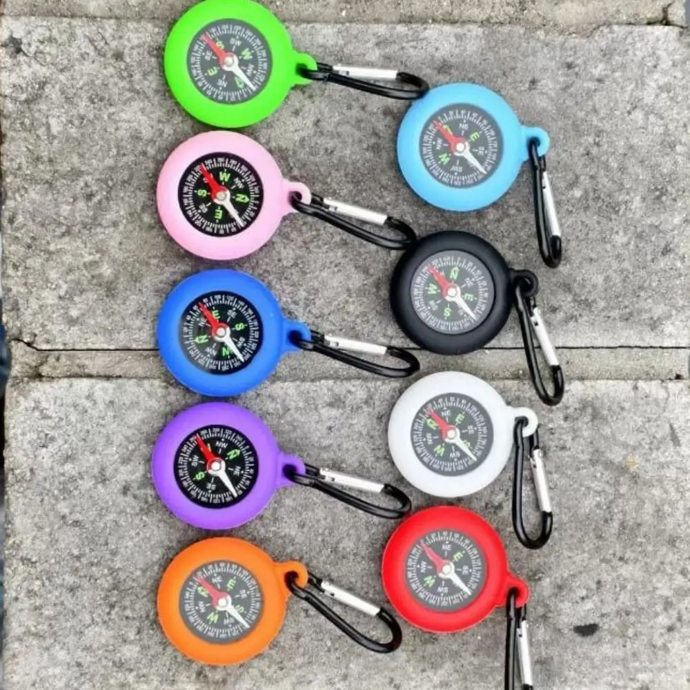 Brújula de supervivencia para exteriores con mosquetón y llavero - imagen 3