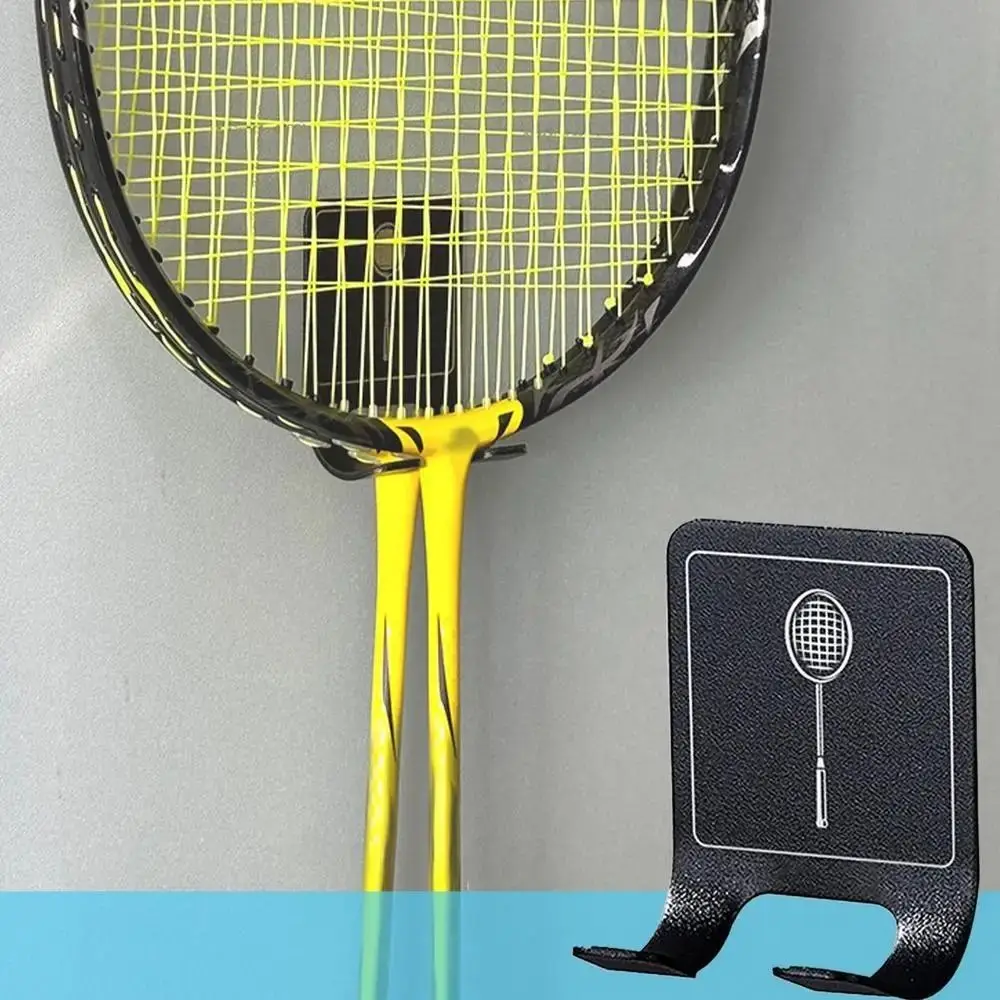 Soporte pared raqueta tenis autoadhesivo aluminio - imagen 2