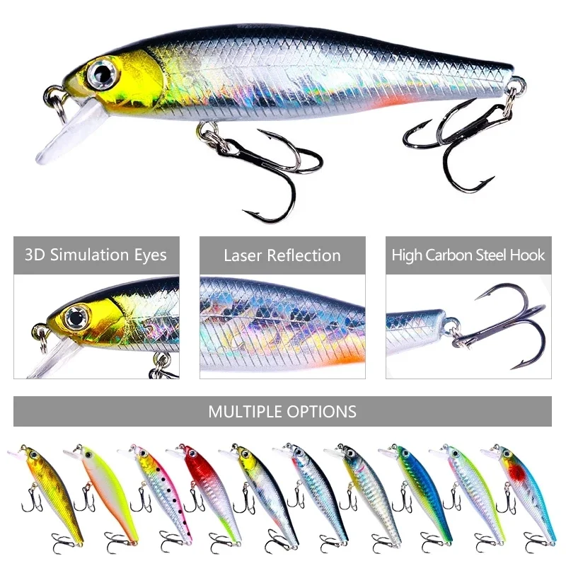 Crank Minnow Wobbler Jerkbait señuelo de pesca 8,8 Cm 9G Isca Artificial Carkbait Wobblers Swimbait aparejos de pesca para lubina Lucio carpa - imagen 3