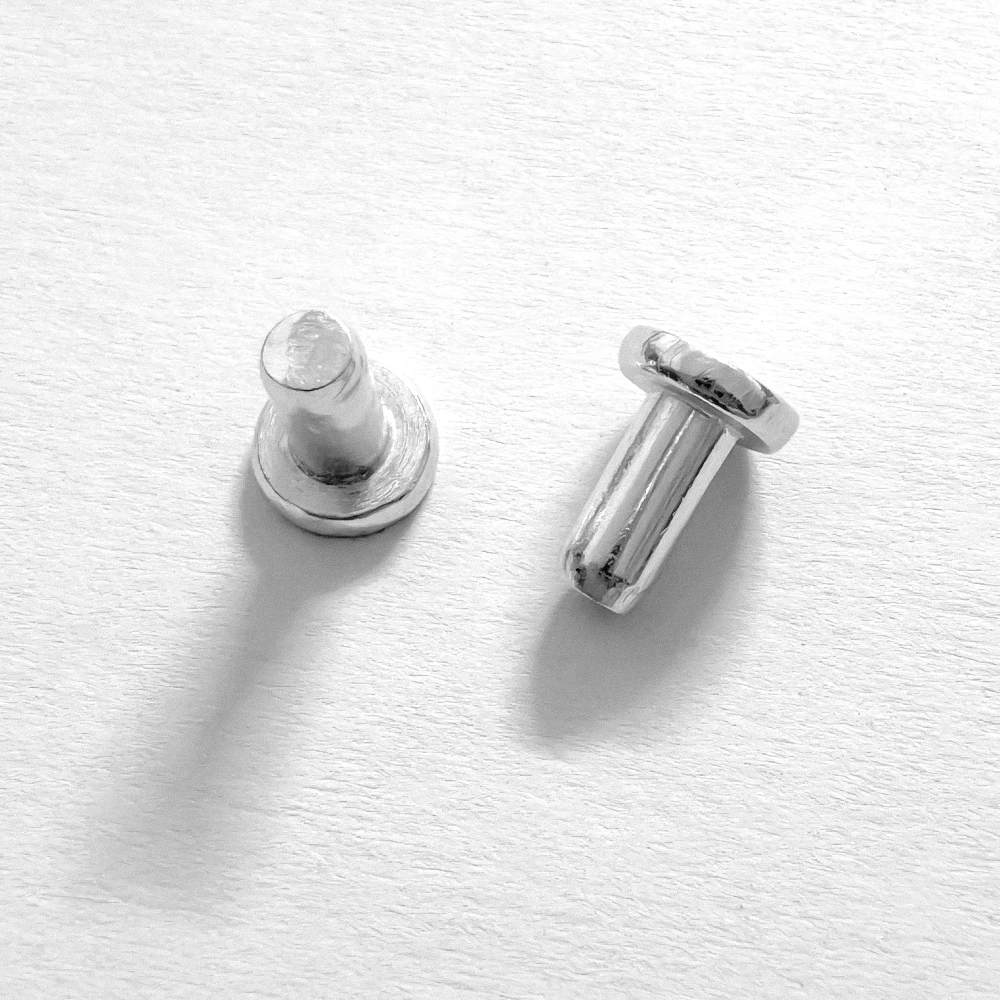 Remaches macizos de aluminio cabeza plana – Punzón de percusión manual - imagen 4