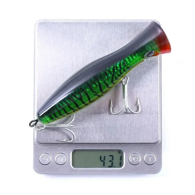 Señuelos de Pesca Popper de 2 piezas, 13cm, 43g, grandes, TopWater, Isca, cebo duro Artificial, aparejos de Pesca - imagen 4