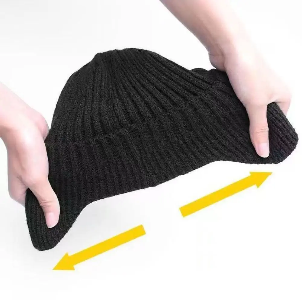 Gorro de punto con protección para los oídos de ala corta para hombre, gorro con orejeras para esquí cálido para invierno, gorros para ciclismo al aire libre - imagen 2