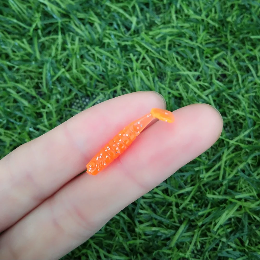 Swolfy 50 Uds Señuelos de Pesca 0,2g/25mm larva suave gusano plástico silicona cebo carpa Swimbait Wobblers para curricán falso Crankbait - imagen 3