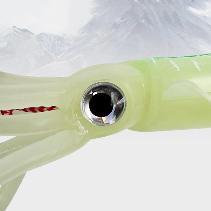 Cebo de calamar suave de 15cm, señuelo de pesca con curricán, cabeza de pulpo, plantilla de calamar UV luminosa para pesca en barco de aguas profundas, cebo Wobblers - imagen 5