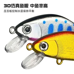 Wobbler Minnow 5cm hundimiento lento para pesca en mar