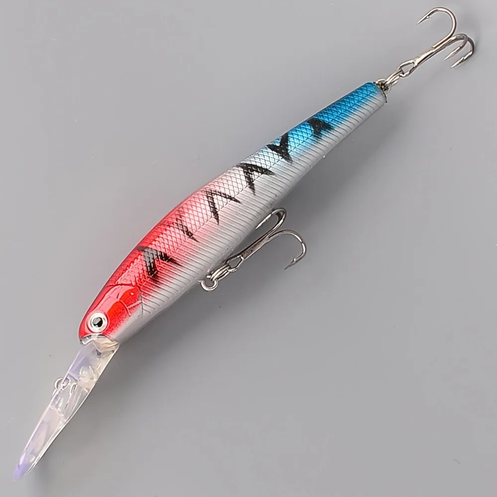 Señuelo de Pesca de pececillo hundido, 13cm, 11,8g, Wobbler, Crankbait, Peche, lubina, curricán, cebo duro Artificial, aparejos de Pesca, 1 ud. - imagen 4