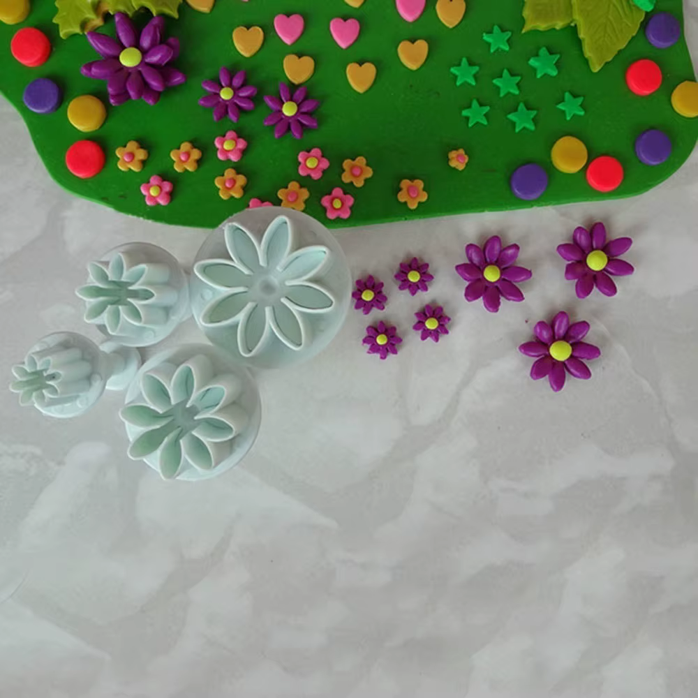 Cortadores galletas margarita girasol para fondant pastelería - imagen 4