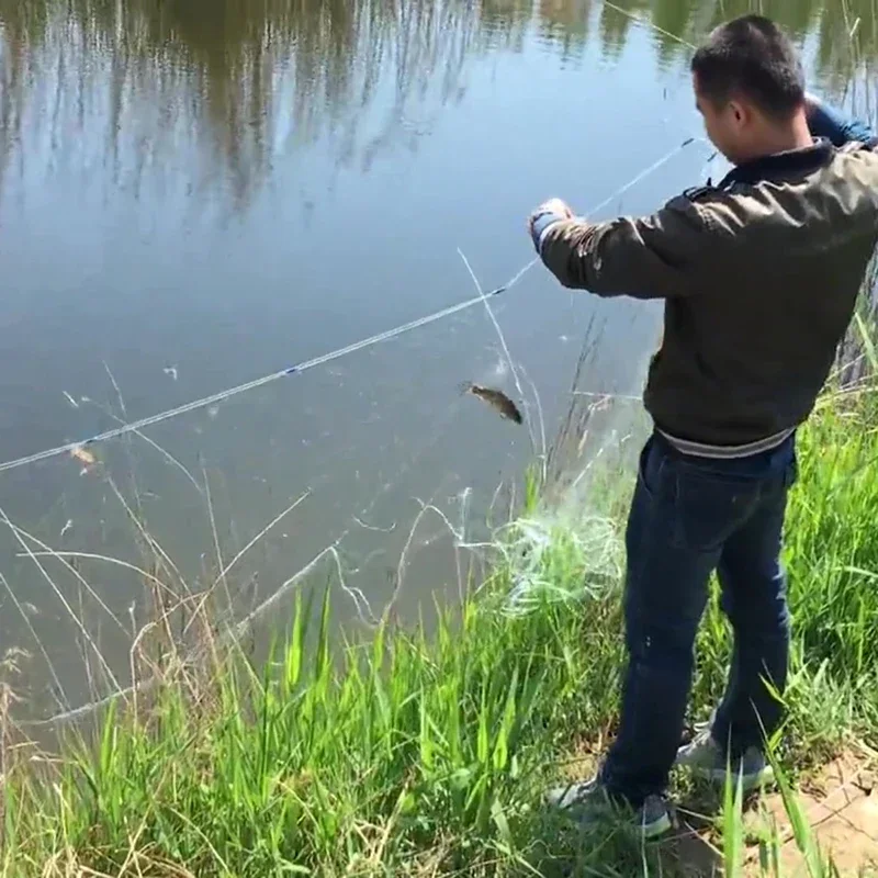 Lawaia-red de pesca de enmalle pegajosa hecha a mano de una sola capa/tres capas, red de enmalle de estilo europeo, Red de Finlandia - imagen 3