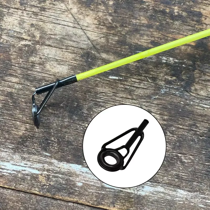 Guía de caña de pescar de acero inoxidable, anillo de porcelana, 8 piezas, bricolaje, reparación de punta de caña, accesorios, aparejos de Pesca - imagen 2