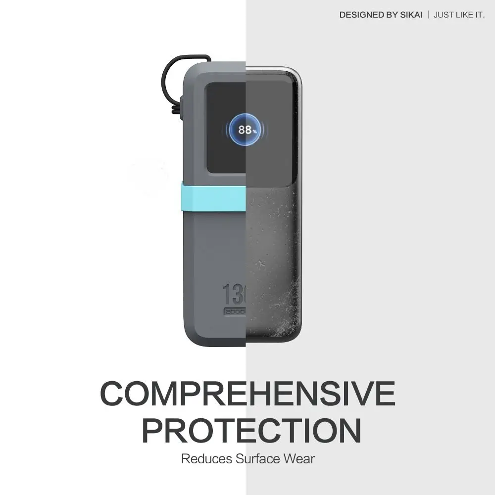 Funda de silicona a prueba de golpes, funda protectora portátil a prueba de polvo, suave para UGREEN Nexode Power Bank 20000mAh 130W/12000mAh 100W - imagen 4