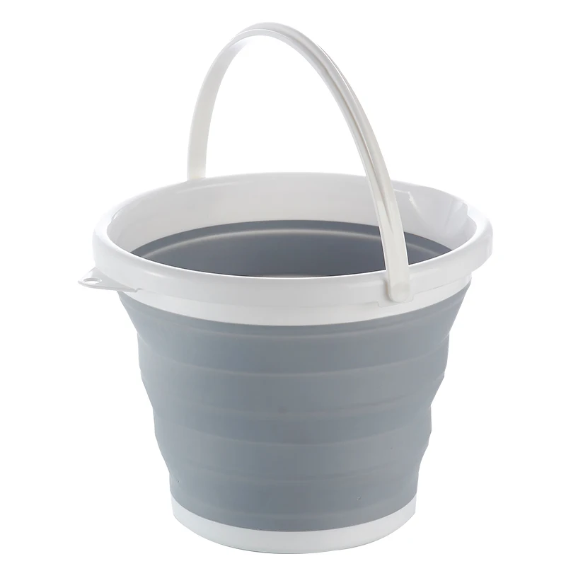 Cubo de pesca portátil para peces vivos, lavabo plegable de silicona para lavar el coche, Cubo de viaje al aire libre para niños, almacenamiento para el hogar - imagen 5