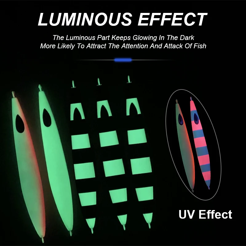 TEASER-señuelo J26 de hundimiento lento, cebo Artificial de 270g, 350g, 450g, cuchara de fundición de Metal, aparejos de pesca en el mar - imagen 5