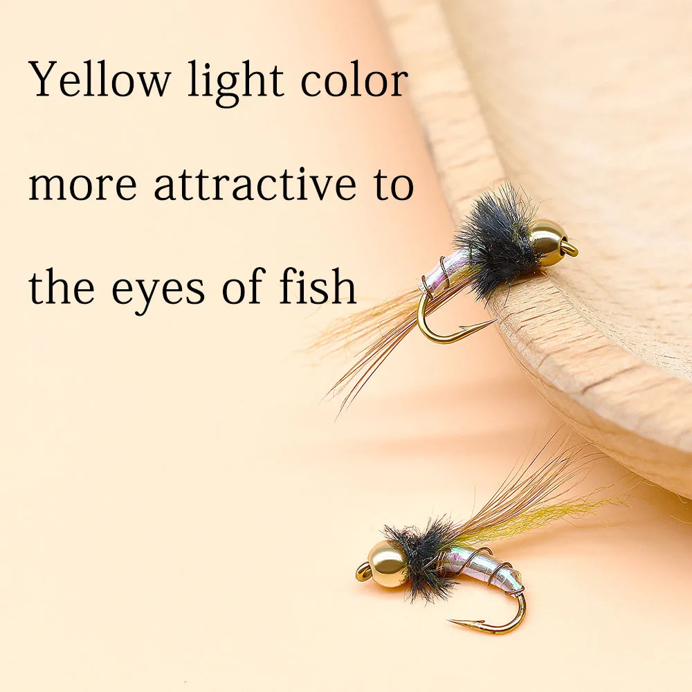 MNFT-señuelo holográfico de latón para pesca, 10 piezas, [12 #] - imagen 5