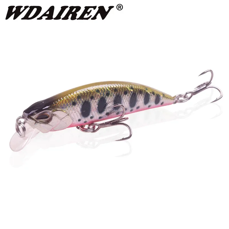 1Pc Mini Minnow señuelo de Pesca 55mm 5,8g vibración hundimiento Wobblers Crankbait Jerkbait cebo para lubina perca Pesca aparejos de Pesca - imagen 5