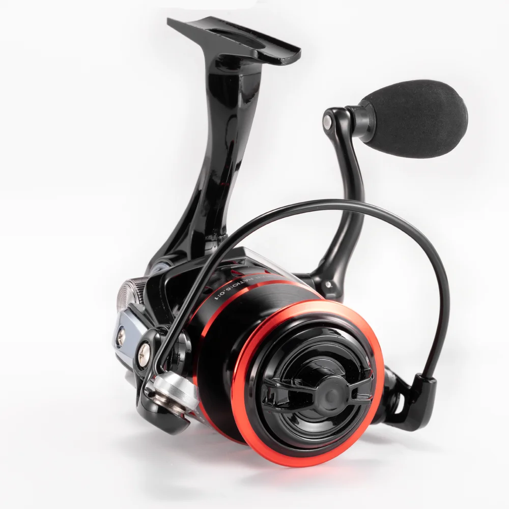 Carrete de pesca giratorio HJ, carrete de pesca preventivo de corrosión de agua salada totalmente metálico - imagen 5