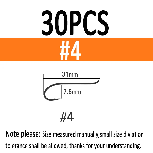 30PCS Size 4