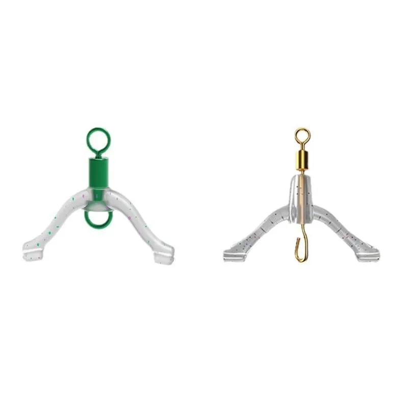 Línea de pesca plana antienredos, bifurcación espacial, dispositivo Contactor tipo 8/Y, accesorio de pesca, herramienta de atado, gancho doble, 10 Uds. - imagen 4