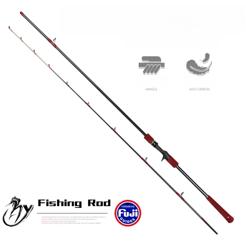 HAOYU piezas completas Fuji caña de pescar 1.38M1.58M1.8M2.1M2.4M2.7M Jig 100-500G caña de pescar de alto carbono caña de pescar en el océano Slatwater