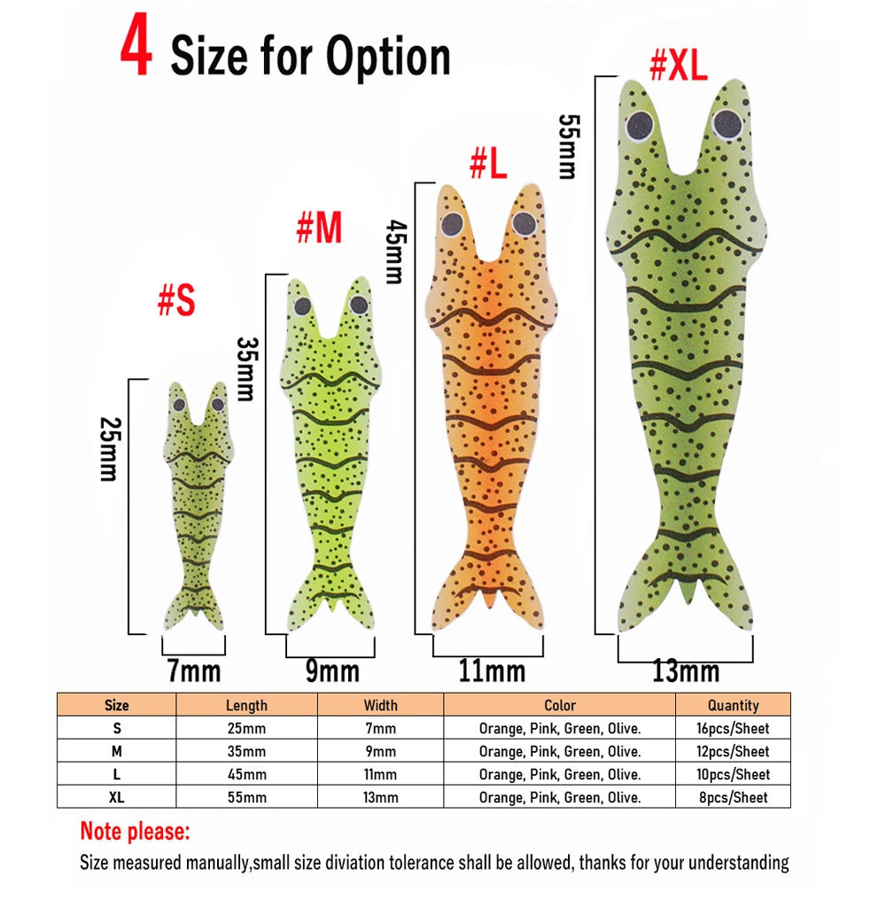 Wifreo-película trasera de camarón realista, cebos para atar moscas, piel fina, gambas, Scud, segmento trasero, envoltura corporal, materiales para atar moscas, 2/4 paquetes - imagen 3