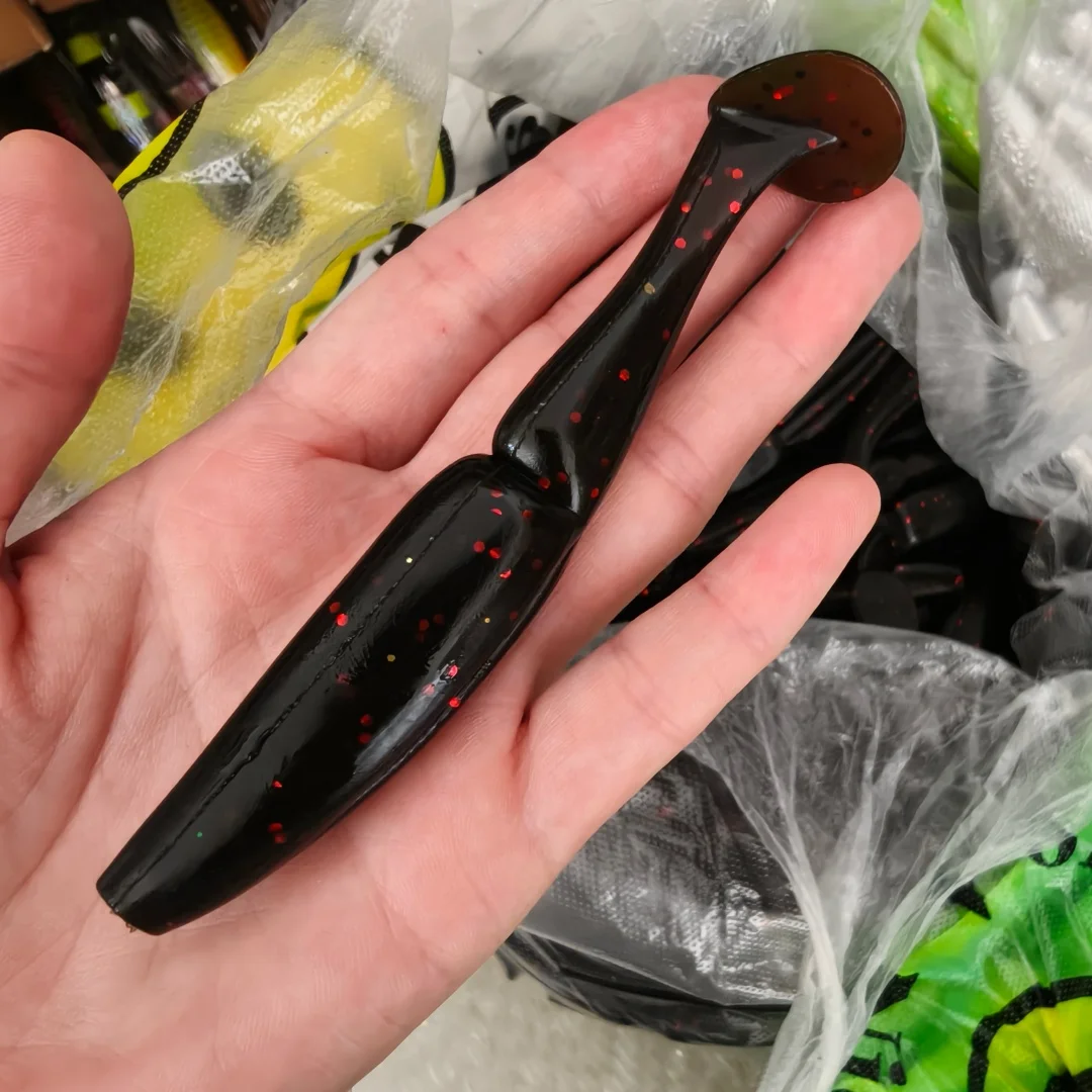 Swolfy Señuelos de vinilo Shad – Silicona suave para carpa