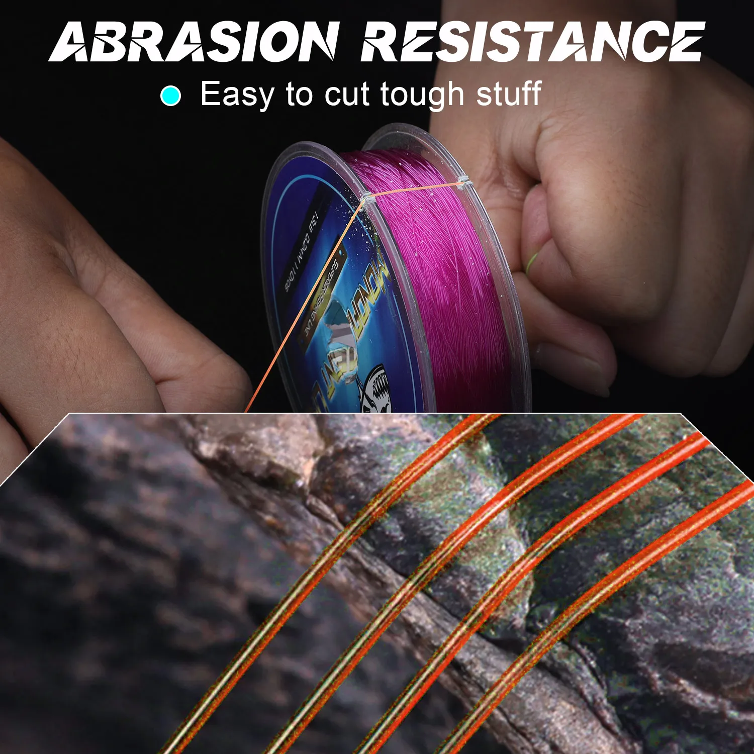 Sougayilang-sedal de pesca de nailon de 500m, arrastre máximo de 7-38LB, línea de nailon súper fuerte, revestimiento de monofilamento japonés, aparejos de pesca de carpa - imagen 4