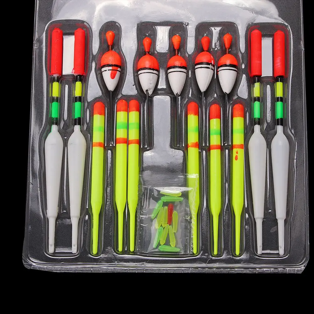 Lote de Señuelos de Pesca flotadores, tubo de deriva deslizante, colores amarillo, tamaños surtidos, gran oferta - imagen 5