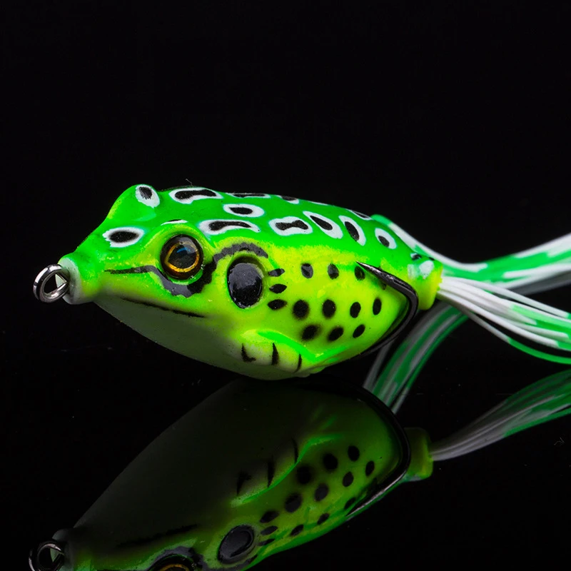 10 Uds. Señuelo de rana de silicona de colores mezclados, señuelos blandos 13g/8g/5g, cebo de pesca Artificial Topwater Wobbler para Lucio Snakehead B567 - imagen 3