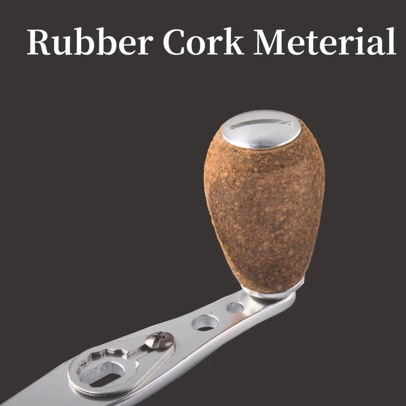 Kawa-mango de carrete de pesca de aleación de aluminio con perilla de corcho para Shi/Da/Ab, tamaño del agujero de Baitcasting, 8x5/7x4mm, longitud del eje de 100mm, bricolaje, 1 ud. - imagen 5