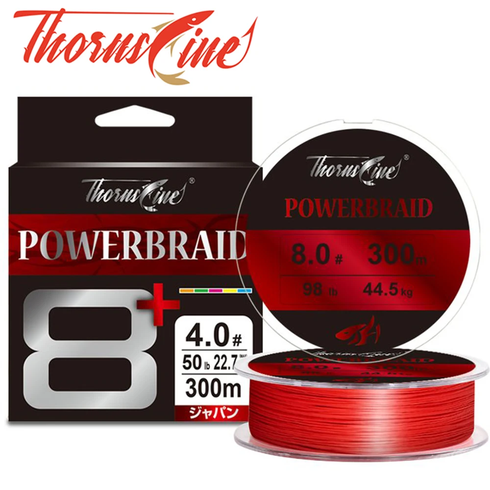 THORNSLINE X8 Saltwater Braid Fishing Line 1000M 8 Threads Multifilament  Fishing Line 300M 500M 16-98LB Carp Fly Wire Japan New