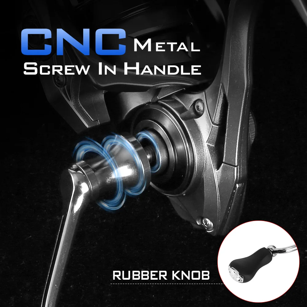 ZUKIBO 158g 초경량 카본 스피닝 릴 5.2:1 기어비 8+1BB 알루미늄 핸들 4kg 최대 드래그 부드러운 캐스팅 낚시 릴 - imagen 5